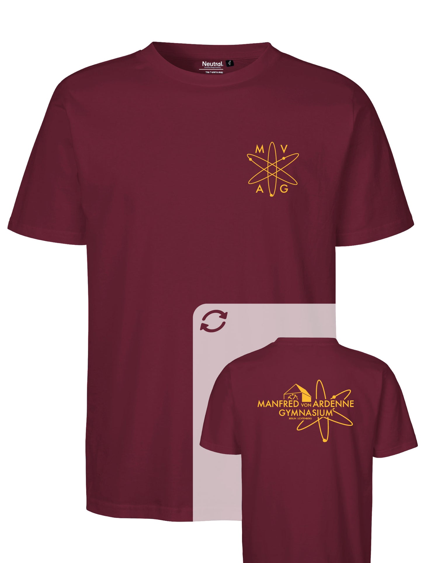 T-Shirt "Ardenne New" Bordeaux