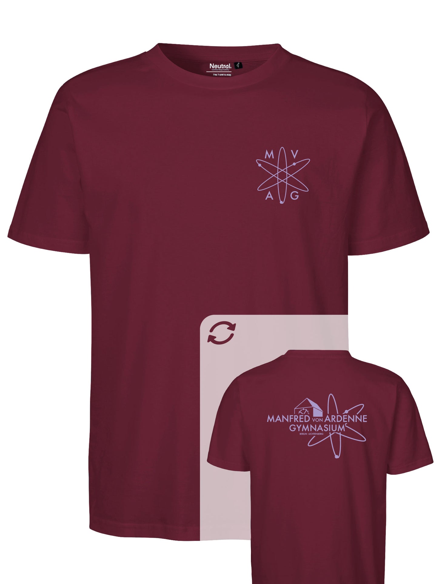 T-Shirt "Ardenne New" Bordeaux