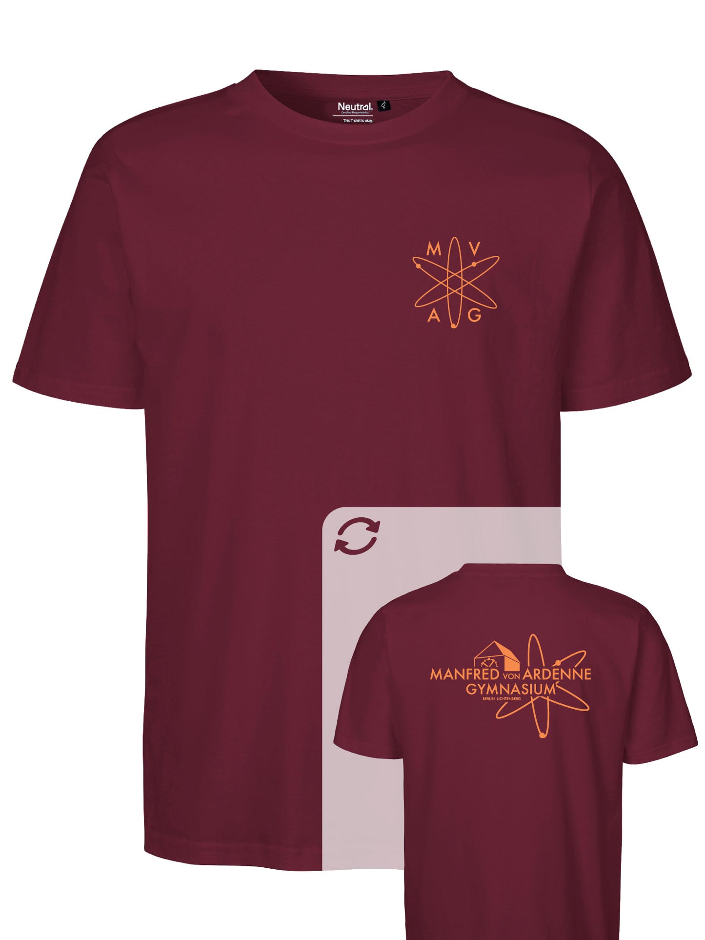 T-Shirt "Ardenne New" Bordeaux