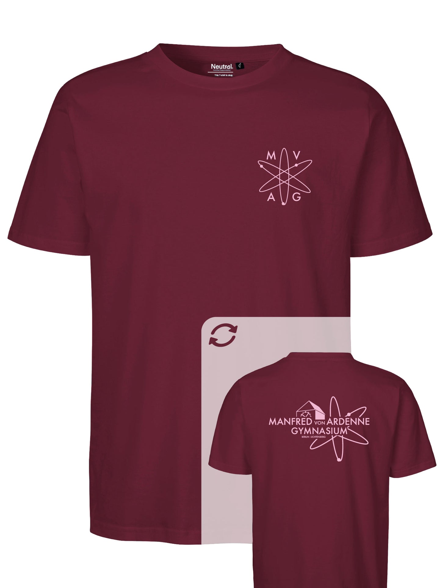 T-Shirt "Ardenne New" Bordeaux