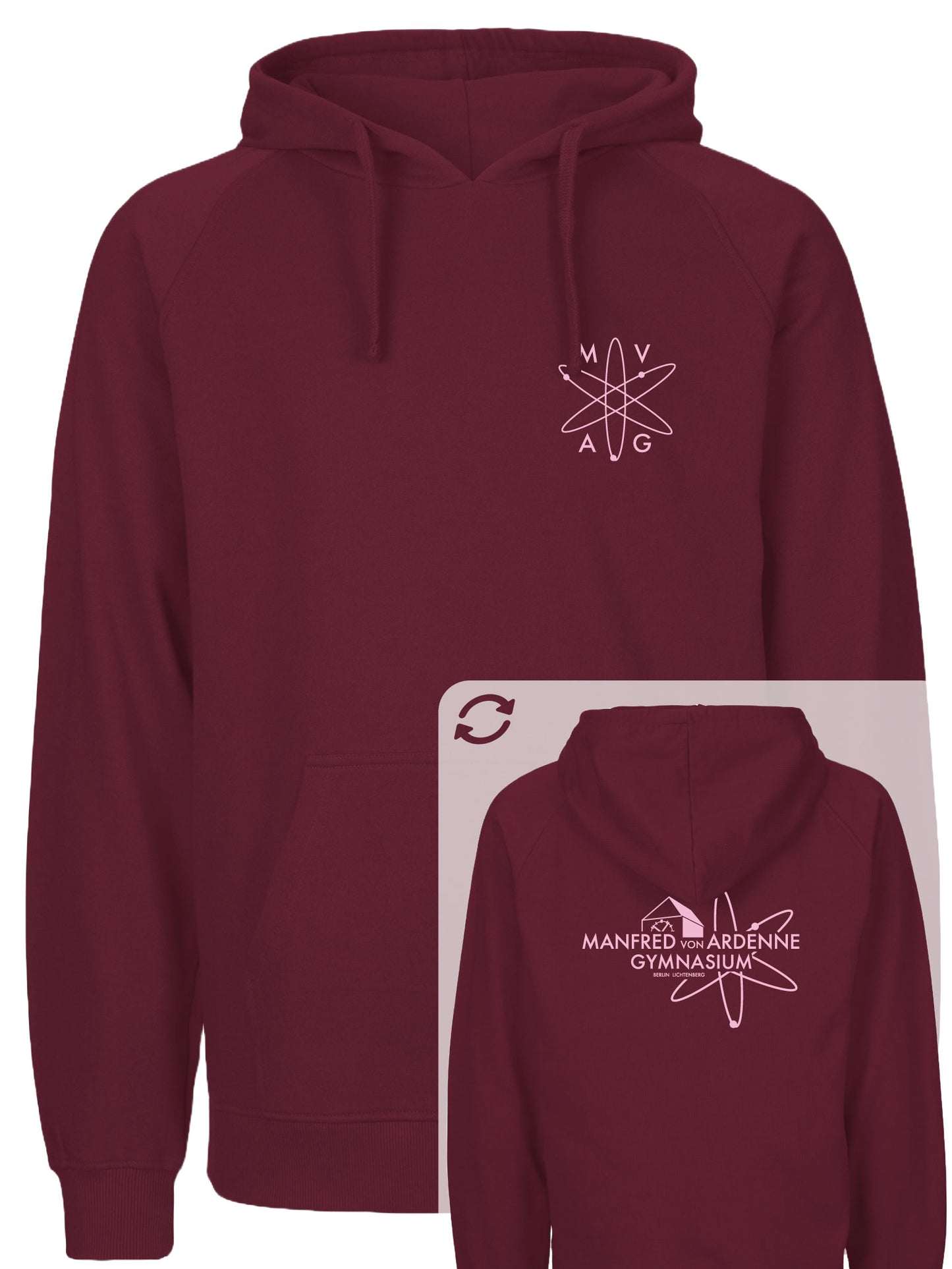 Hoodie "Ardenne New" Bordeaux