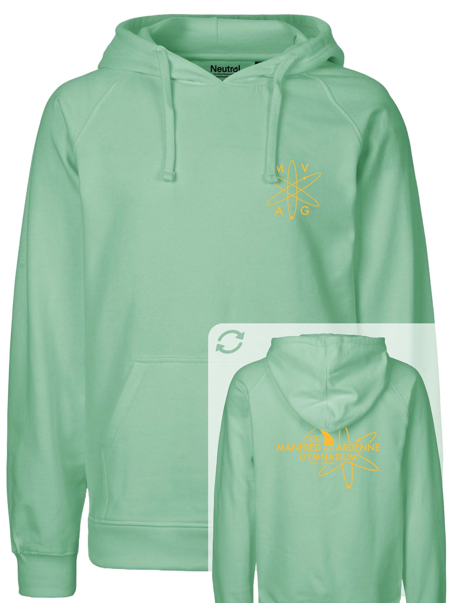 Hoodie "Ardenne New" Dusty Mint