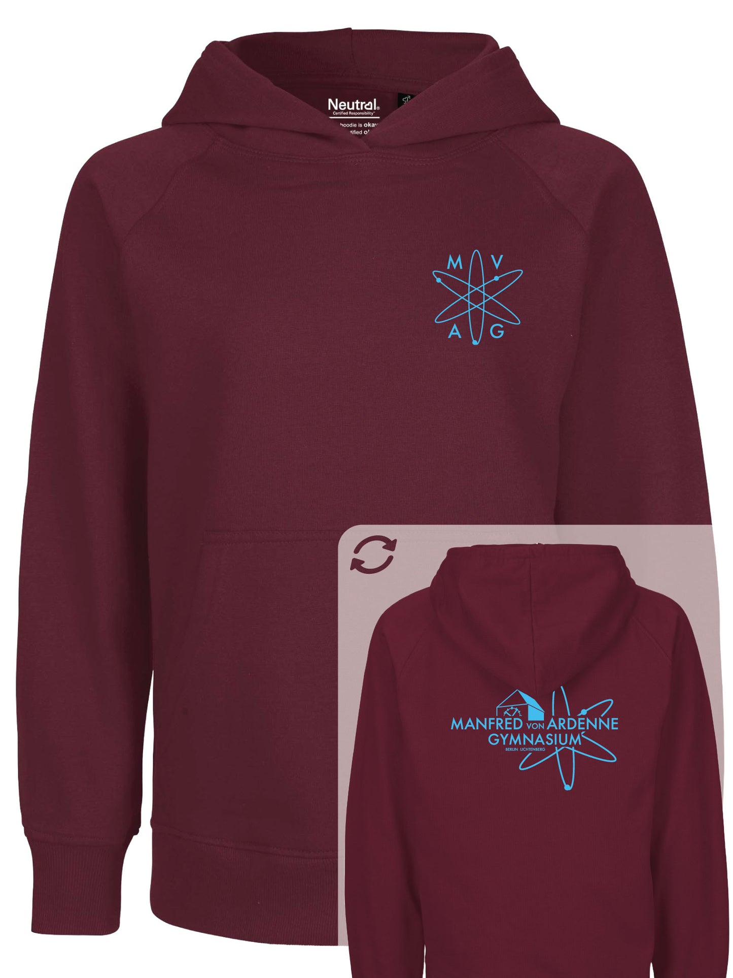 Hoodie "Ardenne New" Bordeaux
