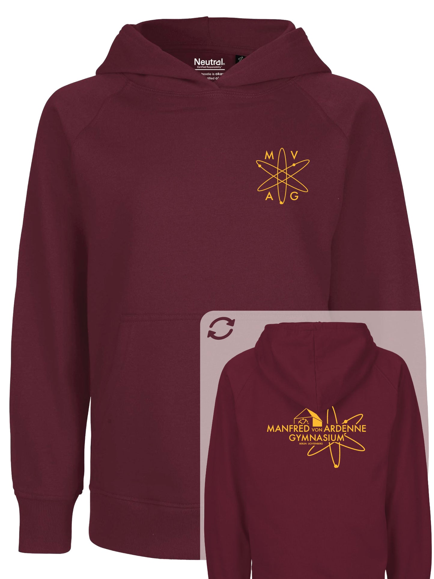 Hoodie "Ardenne New" Bordeaux