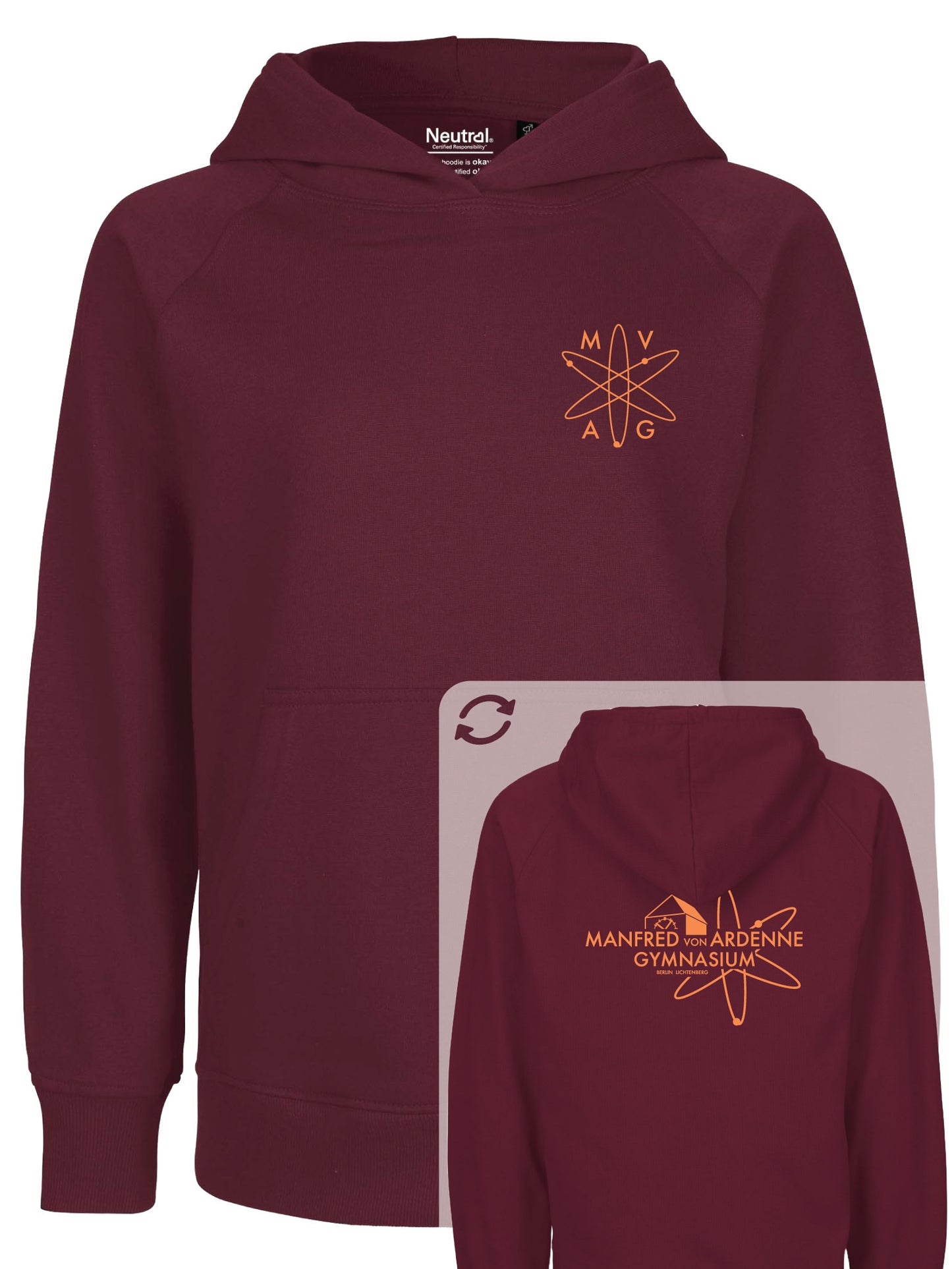 Hoodie "Ardenne New" Bordeaux