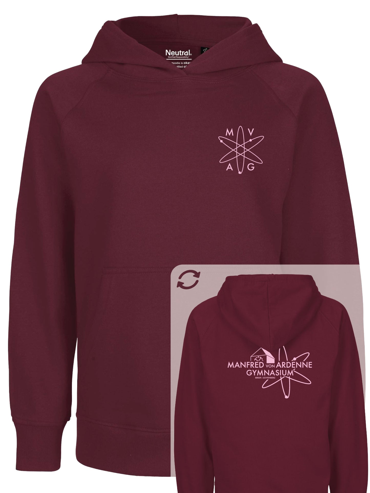 Hoodie "Ardenne New" Bordeaux