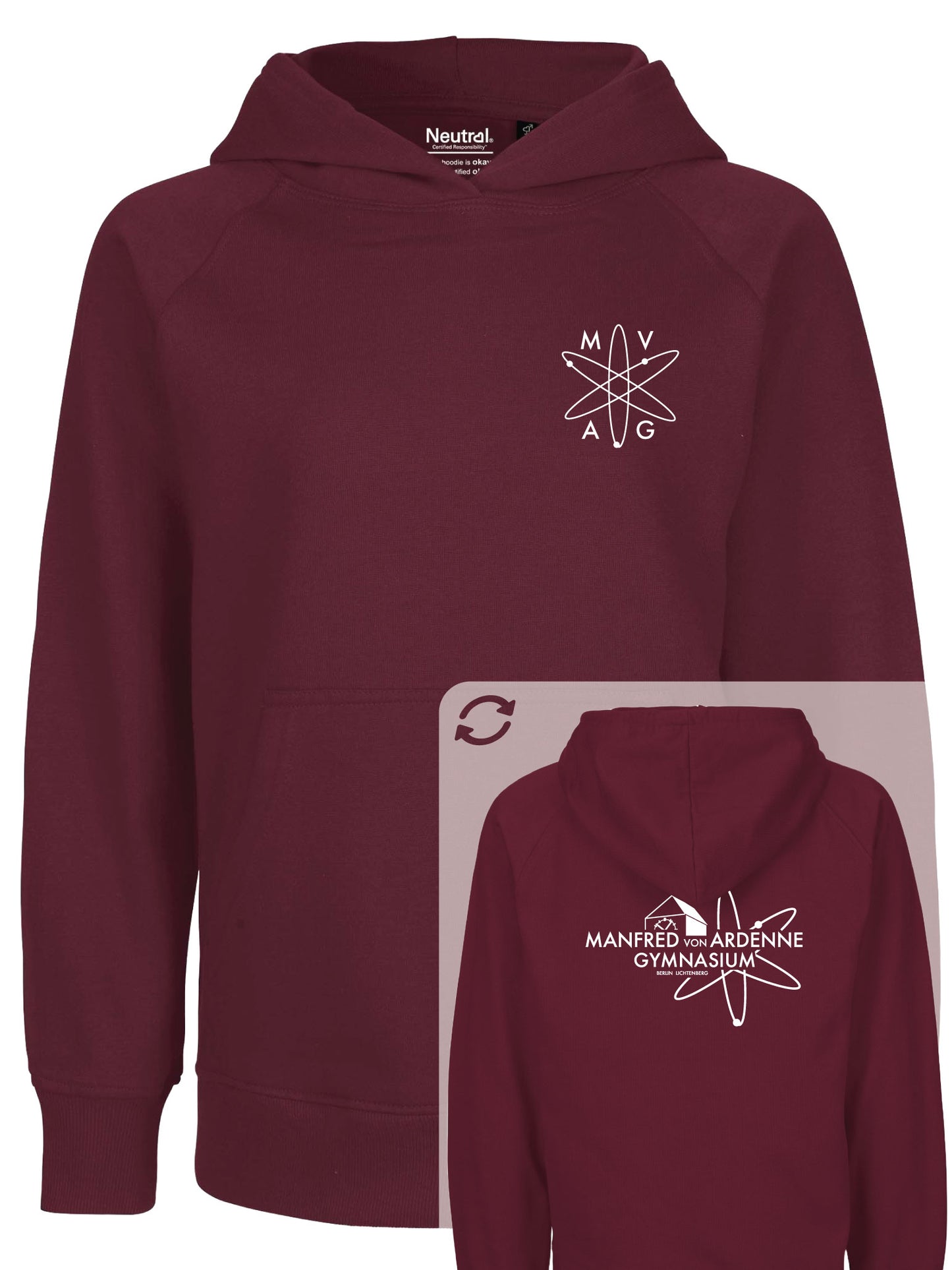 Hoodie "Ardenne New" Bordeaux