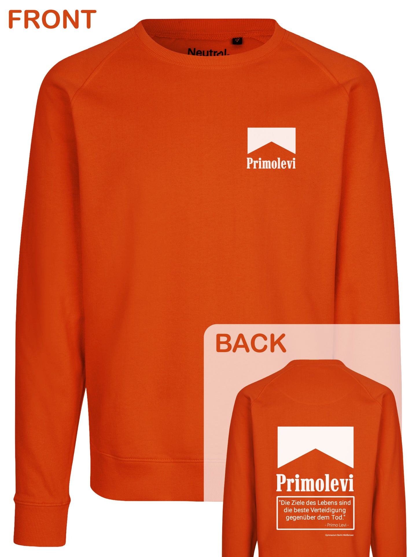 Primo Levi Sweatshirt "Marlboro"