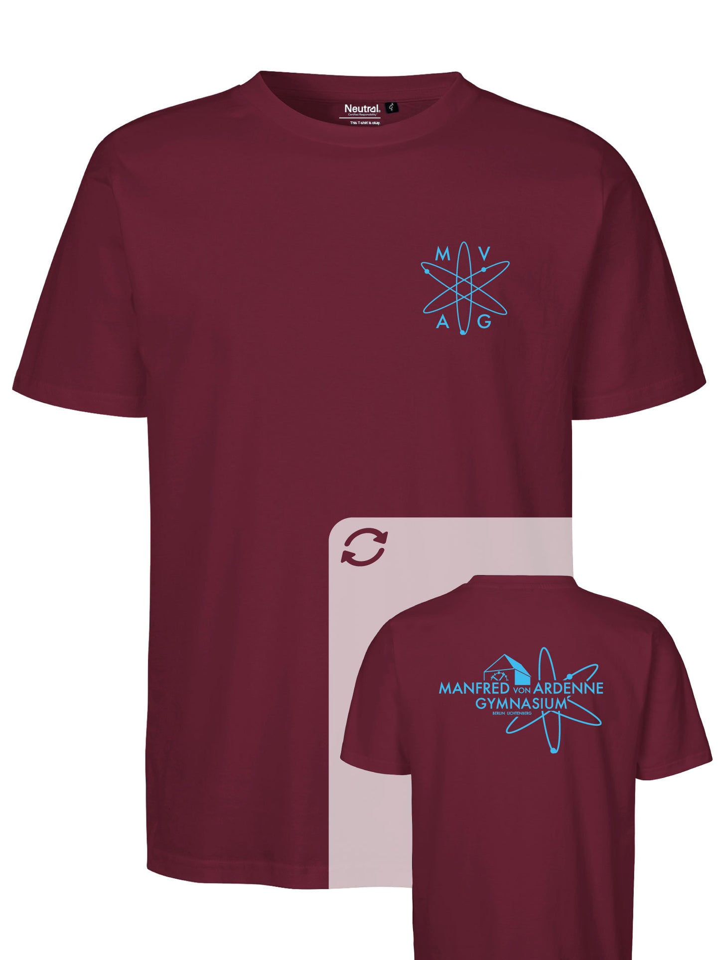 T-Shirt "Ardenne New" Bordeaux